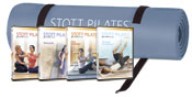 Picture of Pilates Express� Mat (steel blue) + At Home Matwork Series 4 DVDs (Flat Abs/Firm/Core/Strong), DV-80319-US